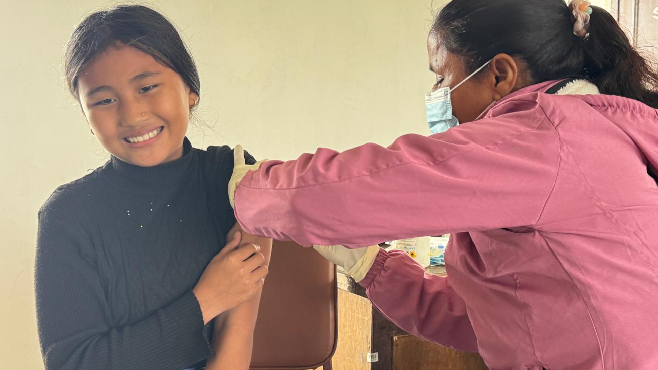 अन्नपूर्णामा HPV Vaccine लगाउने कार्य सम्पन्न